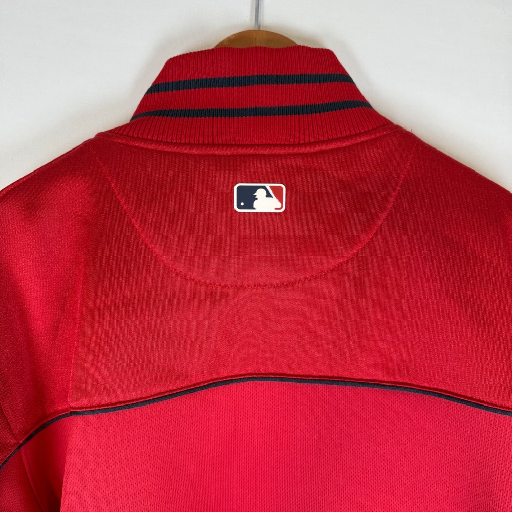 VTG Majestic St Louis‎ Cardinals MLB Authentic Collection Track Jacket Red L - Picture 8 of 16